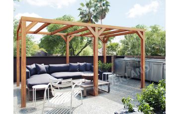 Pergola autoportée en bois 3x3M FUENGIROLA - Maderland