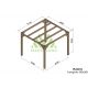 Pergola autoportée en bois 3x3M FUENGIROLA - Maderland