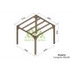 Pergola autoportée en bois 3x3M FUENGIROLA - Maderland