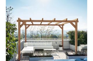 Pergola autoportée en bois 4x4M SITGES - Maderland