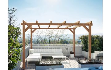 Pergola autoportée en bois 6x4M SITGES - Maderland