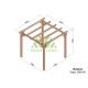 Pergola autoportée en bois 3x3M SITGES - Maderland