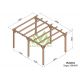 Pergola autoportée en bois 5x4M SITGES - Maderland