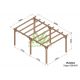 Pergola autoportée en bois 6x4M SITGES - Maderland