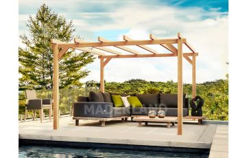 Pergola autoportée en bois 5x3M LINARES - Maderland