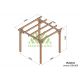 Pergola autoportée en bois 3x3M LINARES - Maderland