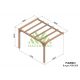 Pergola adossée en bois 4x3M BURGOS - Maderland