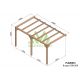 Pergola adossée en bois 5x3M BURGOS - Maderland