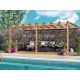 Pergola adossée en bois 3x3M PALMA - Maderland