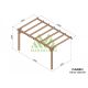 Pergola adossée en bois 5x3M PALMA - Maderland