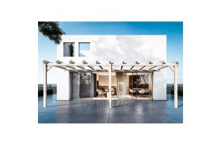 Pergola adossée en bois 4x4M SEVILLA - Maderland