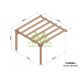 Pergola adossée en bois 4x4M SEVILLA - Maderland