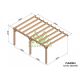 Pergola adossée en bois 6x4M SEVILLA - Maderland