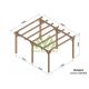 Pergola autoportée en bois 5x4M LINARES - Maderland