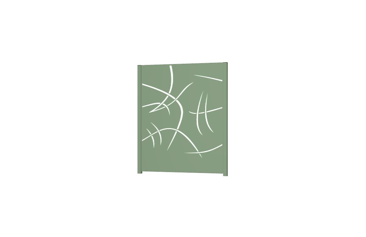 Panneau décoratif en aluminium TOILE à poser ou à sceller 1750 H x 650 L - ConceptLigne