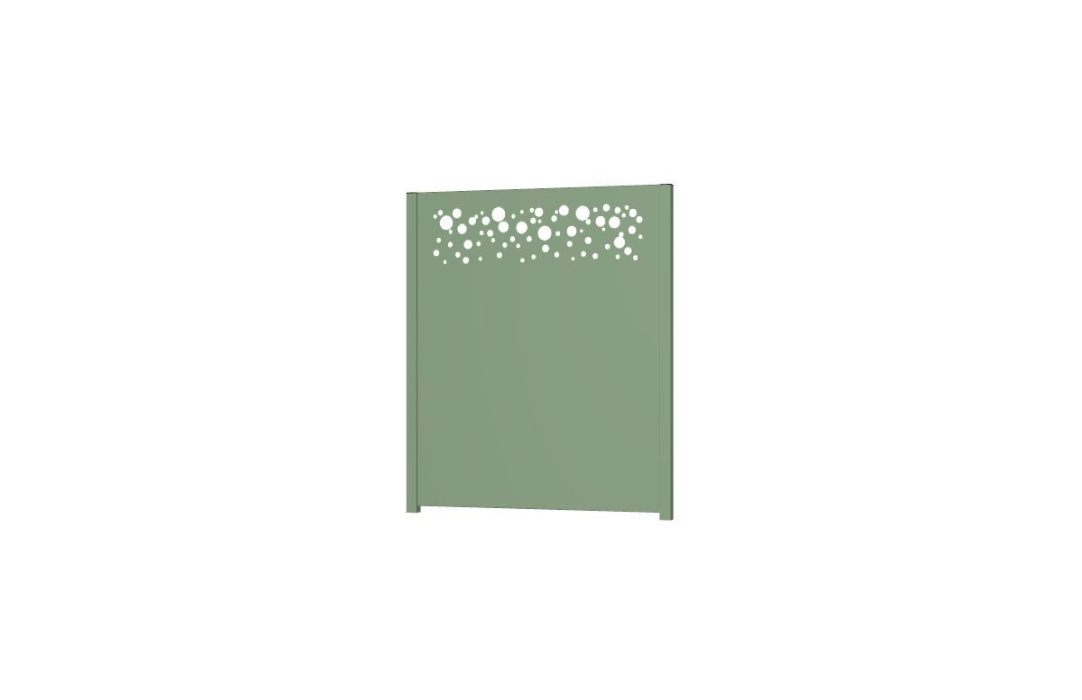 Panneau décoratif en aluminium CHAMPAGNE à poser ou à sceller 1450 H x 1400 L - ConceptLigne