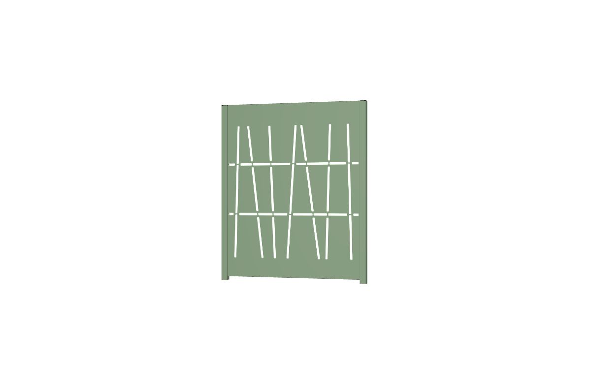Panneau décoratif en aluminium CANNE à poser ou à sceller 1450 H x 1400 L - ConceptLigne