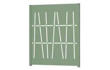 Panneau décoratif en aluminium CANNE à poser ou à sceller 1450 H x 1100 L - ConceptLigne
