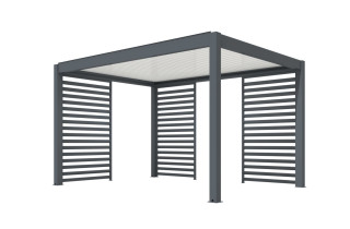 Claustra pour pergola bioclimatique Océo côté 4 M en aluminium