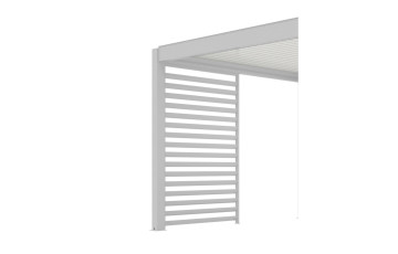 Claustra pour pergola bioclimatique Océo côté 3M en aluminium