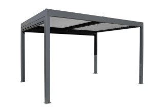 Pergola bioclimatique autoportée Océo Eris 3x4 M en aluminium et motorisée