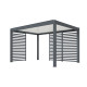 Claustra pour pergola bioclimatique Océo côté 3M en aluminium