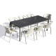 Table de jardin rectangulaire MEET en aluminium et HPL 6 à 8 personnes EZPELETA