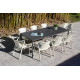 Table de jardin rectangulaire MEET en aluminium et HPL 6 à 8 personnes EZPELETA