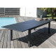 Table de jardin extensible en aluminium 8-10 personnes - GENES graphite - Alizé