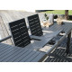 Table de jardin extensible en aluminium 8-10 personnes - GENES graphite - Alizé