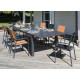 Table de jardin extensible en aluminium 8-10 personnes - GENES graphite - Alizé