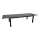 Table de jardin extensible en aluminium 8-10 personnes - GENES graphite - Alizé