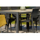 Table salon de jardin en céramique et aluminium pour 6/8 personnes DCB Garden VENISE