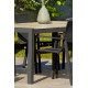 Table salon de jardin en céramique et aluminium pour 6/8 personnes DCB Garden VENISE