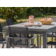 Table salon de jardin extensible en céramique alu pour 8/10 personnes DCB Garden VENISE