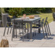 Ensemble table et chaises de jardin extensible en céramique alu pour 6 personnes DCB Garden VENISE