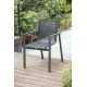 Ensemble table et chaises de jardin extensible en céramique alu pour 6 personnes DCB Garden VENISE