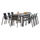 Ensemble table et chaises de jardin extensible en céramique alu pour 8 personnes DCB Garden VENISE