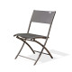 Chaise salon de jardin pliante en aluminium DCB Garden