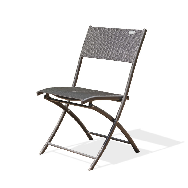 Chaise salon de jardin pliante en aluminium DCB Garden