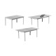 Ensemble table PALMA et fauteuils de jardin CORCEGA-3 8 personnes HEVEA en aluminium et textilène