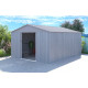 Abri de jardin Chalet-jardin Metal - Bois Vieilli 1014 - 12,78M² - Gris