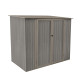 Abri de jardin Chalet-jardin Metal - Bois Vieilli 75 - 2,94M² - Gris