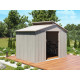 Abri de jardin Chalet-jardin Metal - Bois Vieilli 9363 - 4,83M² - Gris