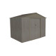 Abri de jardin Chalet-jardin Metal - Bois Vieilli 86 - 4,29M² - Gris