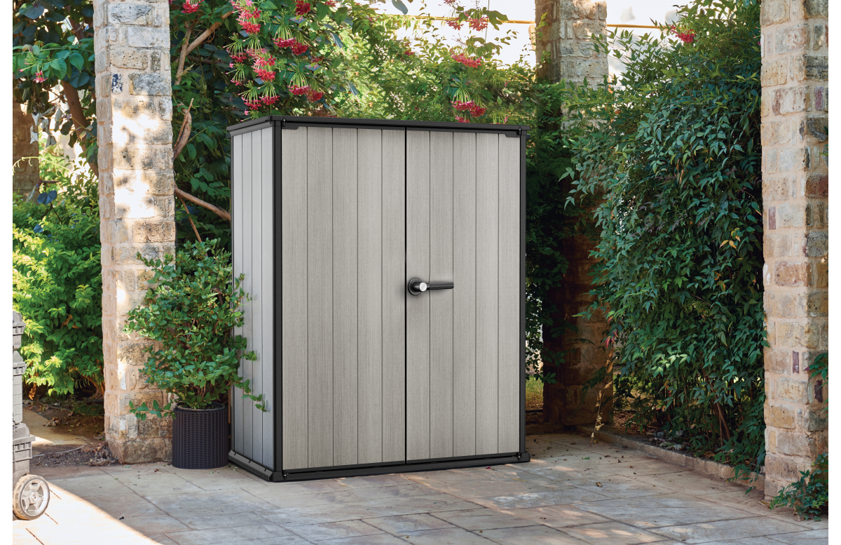 Armoire de jardin Keter Résine Haute - Brossium - 1400L - Gris