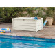 Coffre piscine Keter Résine - Pool Box - 455 L - Blanc