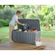 Coffre de jardin Keter Résine - Glenwood - 390L - Gris