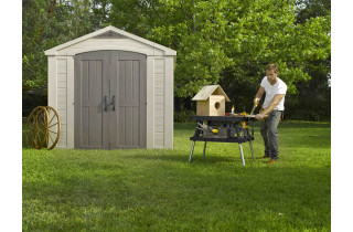 Abri de jardin Keter Résine - Sydney 88 - 5,61M²- Marron Et Beige