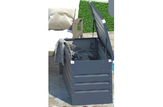 Coffre de jardin Chalet-jardin Jardin Metal - 400 L Gris Anthracite